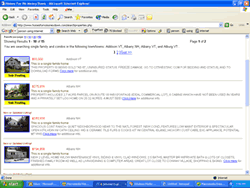 screen shot listing page
